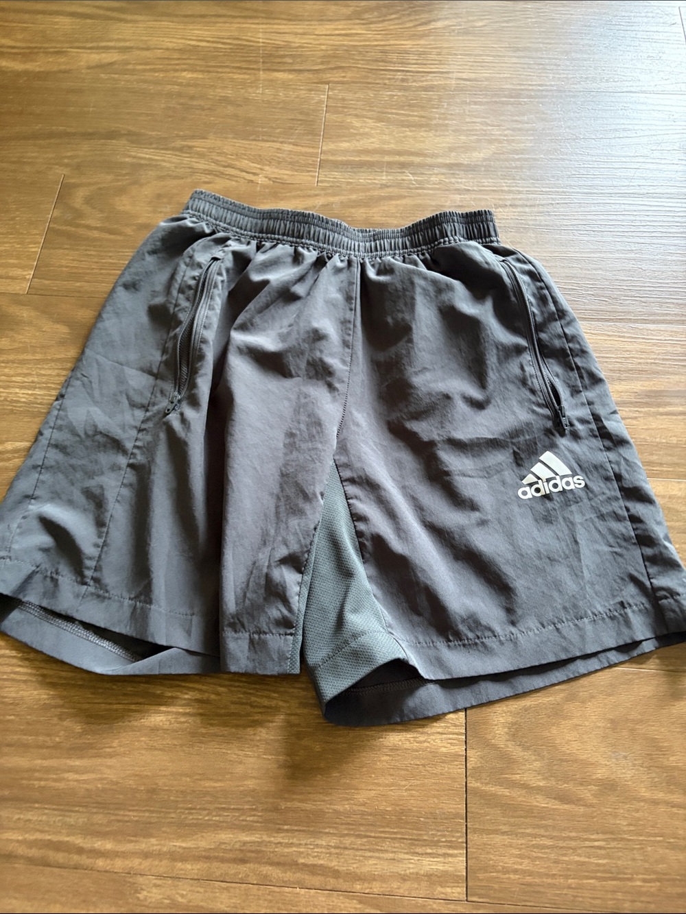 Adidas Men’s Gray Athletic Running Shorts